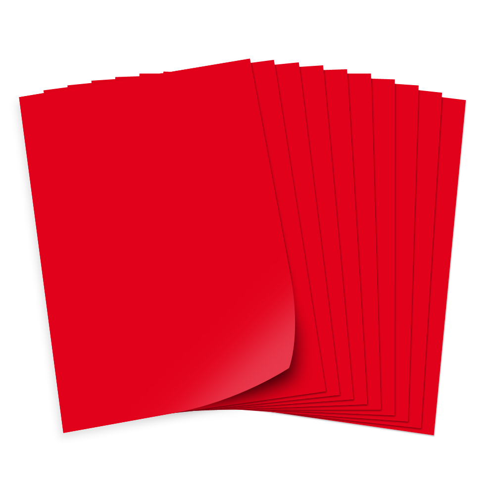Tonpapier 130g/qm, 50x70cm, 100 Bogen, rot Tonpapier 130g/qm, 50x70cm, 100 Bogen, rot