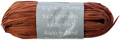 Raffia-Naturbast, kaffeebraun