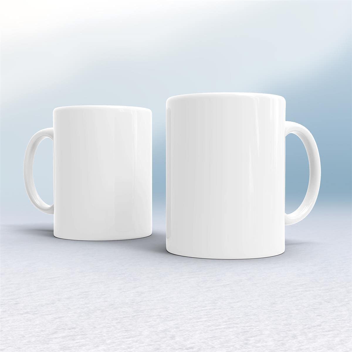 Set 6 Bastel-Tassen weiß zum Bemalen aus Hochwertiger Keramik + Mucki Porzelan Pirat