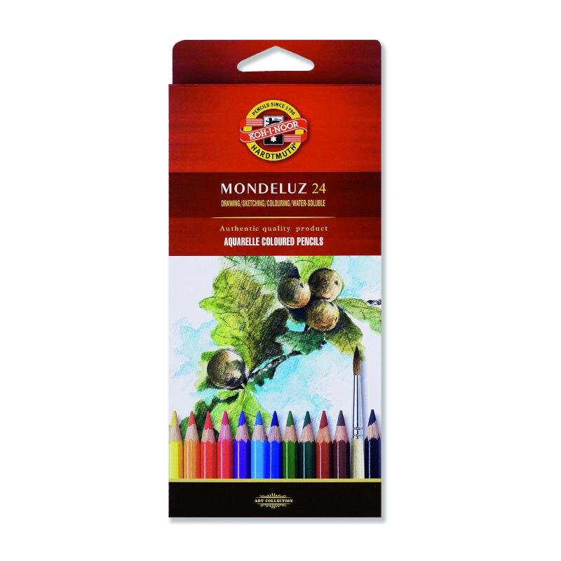 KOH-I-NOOR Aquarell- Künstlerfarbstifte 24 er Pack im Pappetui