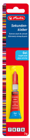 herlitz Sekundenkleber, 3 g, Gel, in Metalltube