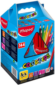 Maped Dreikant-Buntstift COLOR'PEPS, 144er Schulpaket