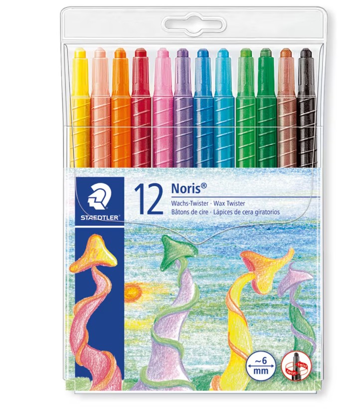 STAEDTLER Wachs-Twister Noris Club, 12er Weichplastiketui