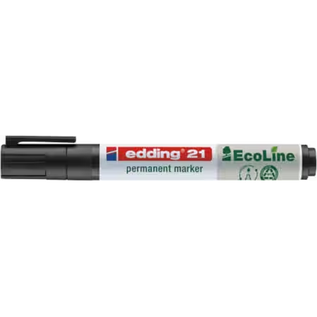 edding 21 EcoLine Permanentmarker schwarz 1,5 - 3,0 mm, 1 St. edding 21 EcoLine Permanentmarker schwarz 1,5 - 3,0 mm, 1 St.