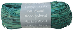 Raffia-Naturbast, türkis