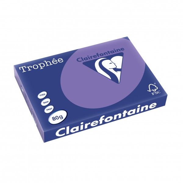 Clairefontaine Multifunktionspapier Trophée, A4, 80 g/qm, violett