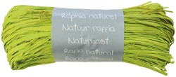 Raffia-Naturbast, limonengrün