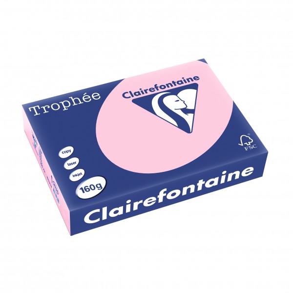 Clairefontaine Multifunktionspapier Trophee, A4, 160 g/qm, rosa