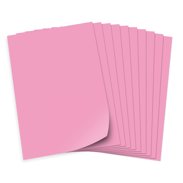 Tonpapier 130g/qm, 50x70cm, 25 Bogen, rosa