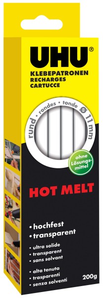UHU Heißklebepatrone Hot Melt, 200 g, transparent
