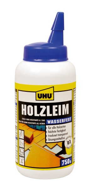 UHU Holzleim wasserfest D3, lösemittelfrei, 750 g Flasche