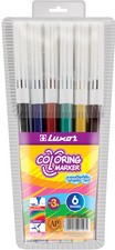Luxor Fasermaler "Coloring Marker", 6er Etui