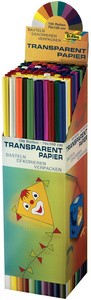 Transparentpapier 42 g/qm, 700 mm x 1 m, 100 Rollen, in 11 Farben