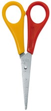 Bastelschere, spitz, farbig sortiert, Länge: 130 mm, für Linkshänder