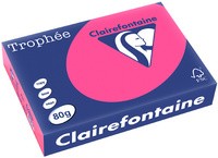Clairefontaine Multifunktionspapier Trophée, A4 80g/qm,, neonrosa