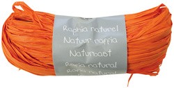 Raffia-Naturbast, orange