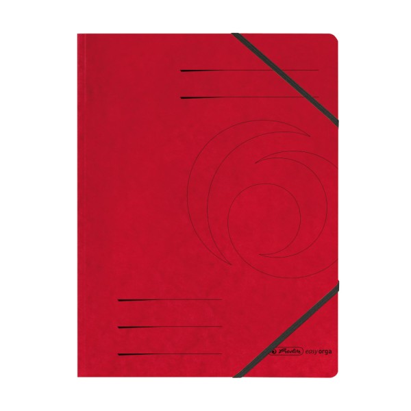 herlitz Eckspanner easyorga, A4, Colorspan-Karton, rot