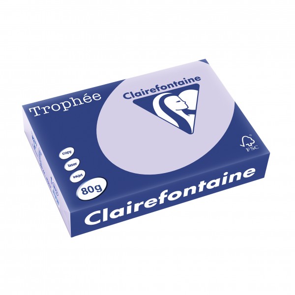 Clairefontaine Multifunktionspapier Trophée, A4, 80 g/qm, 500 Blatt,Lila
