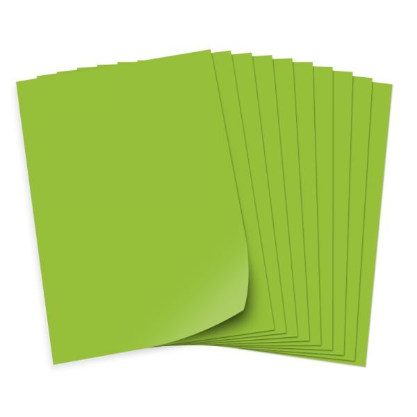 Bastelkarton 220g/qm, A4, 100 Bogen, hellgrün