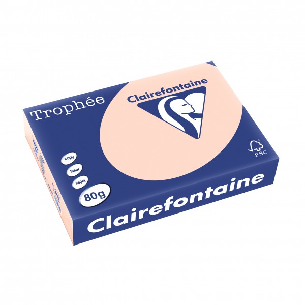 Clairefontaine Multifunktionspapier Trophée,, A4, 80 g/qm, 500 Blatt, lachs
