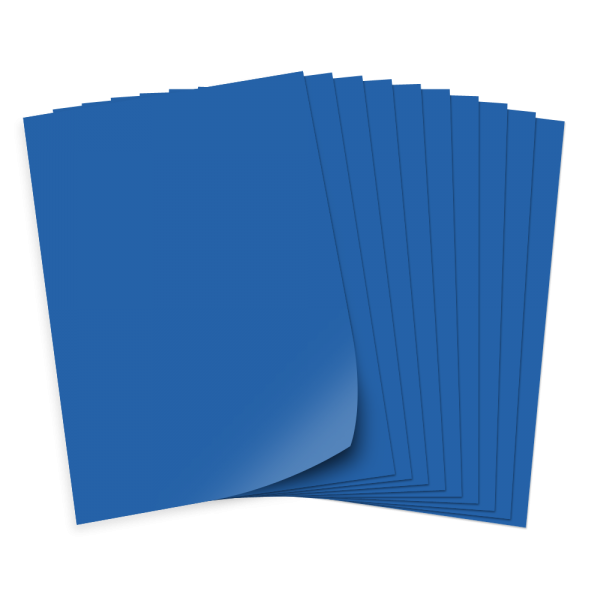 Tonpapier 130g/qm, 50x70cm, 10 Bogen, königsblau
