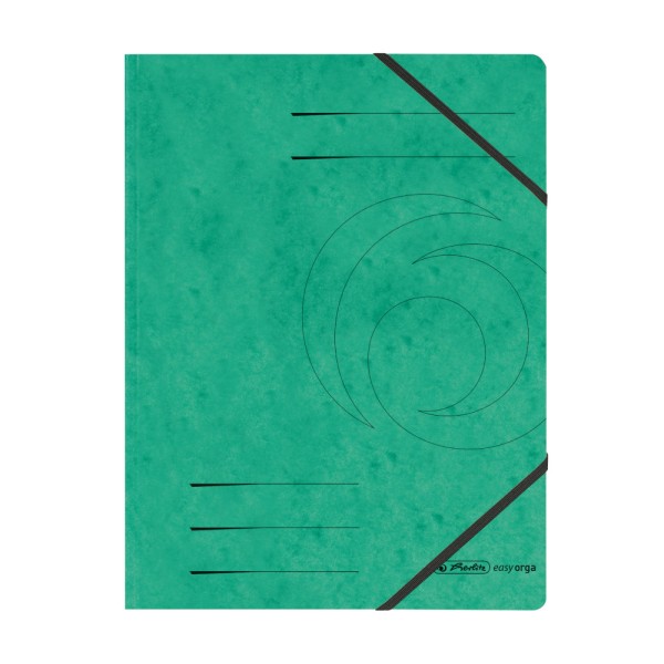 herlitz Eckspanner easyorga, A4, Colorspan-Karton, grün