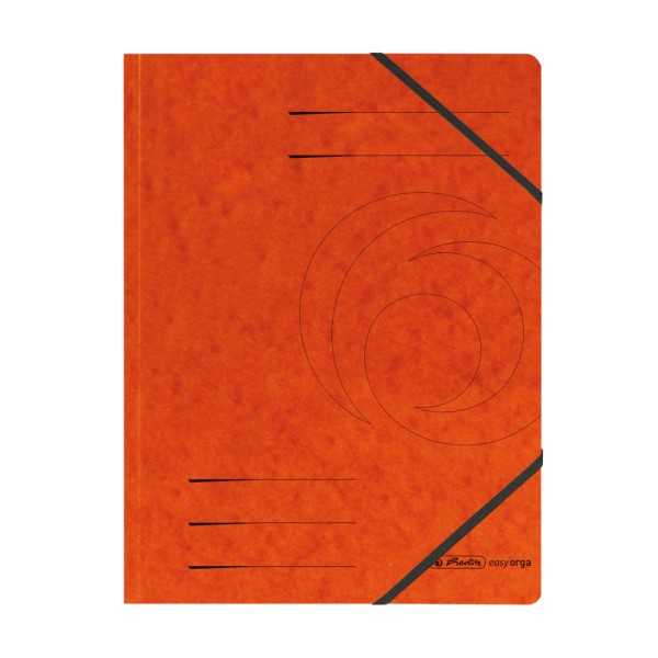 herlitz Eckspanner easyorga, A4, Colorspan-Karton, orange