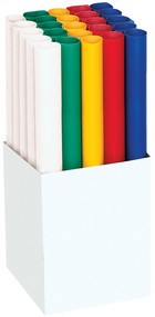 Transparentpapier 115 g/qm, (B)505 x (L)700 mm, 25 Rollen, 5-farbig