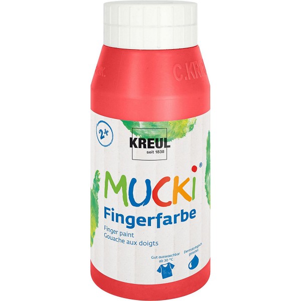 KREUL Fingerfarbe "MUCKI", rot, 750 ml