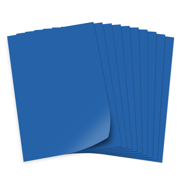 Bastelkarton 220g/qm, 50x70cm, 10 Bogen, königsblau