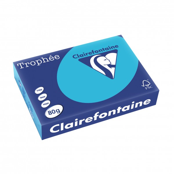 Clairefontaine Multifunktionspapier Trophée, A4, 80 g/qm, blau
