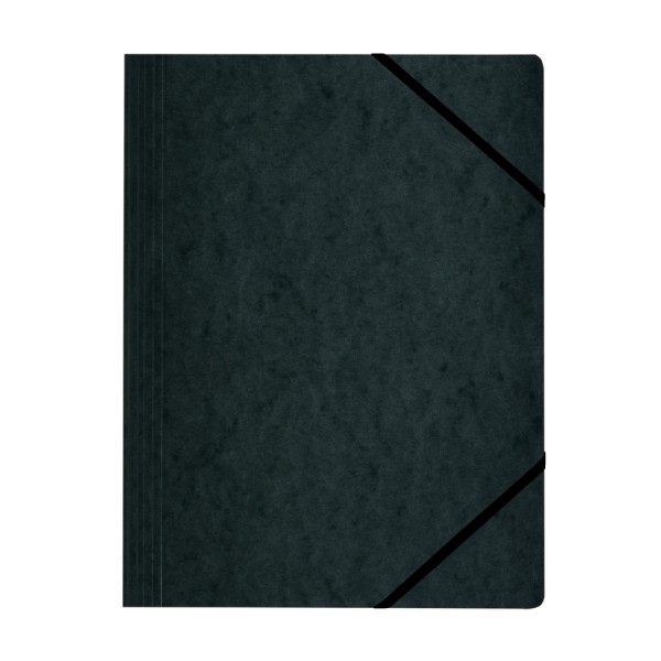 herlitz Eckspanner easyorga, A4, Colorspan-Karton, schwarz
