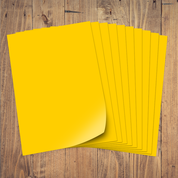 Multifunktionspapier Farbig A5, 120 g/qm, gelb