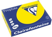 Clairefontaine Multifunktionspapier Trophée, A4, 80g/qm, neongelb